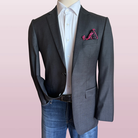 Men's Blazer Suits Walmart Gray Groomsmen Suits Two Piece